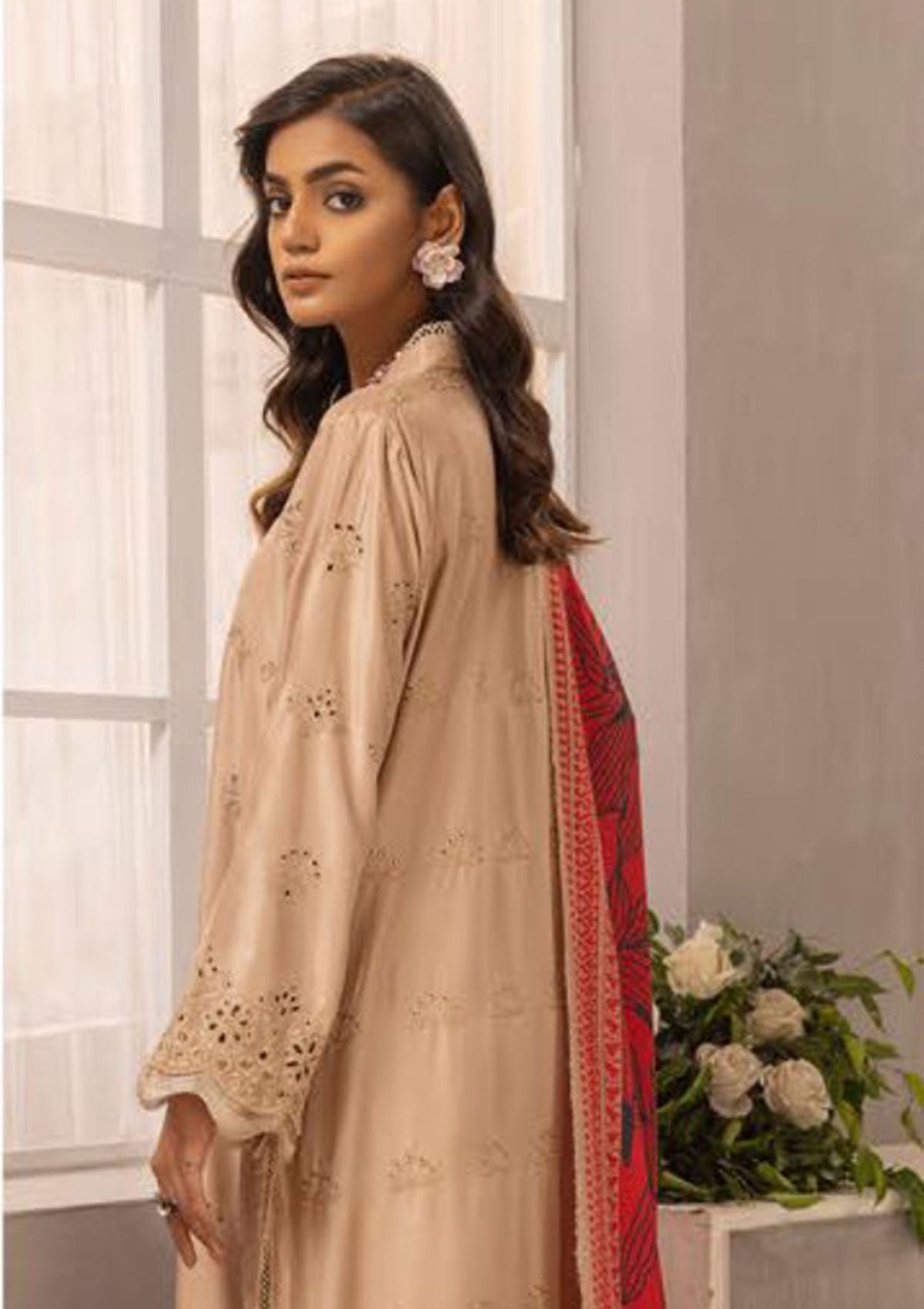 Winter Collection - Mahee's - Exclusive- Embroidered Sateen Marina - MEM#06