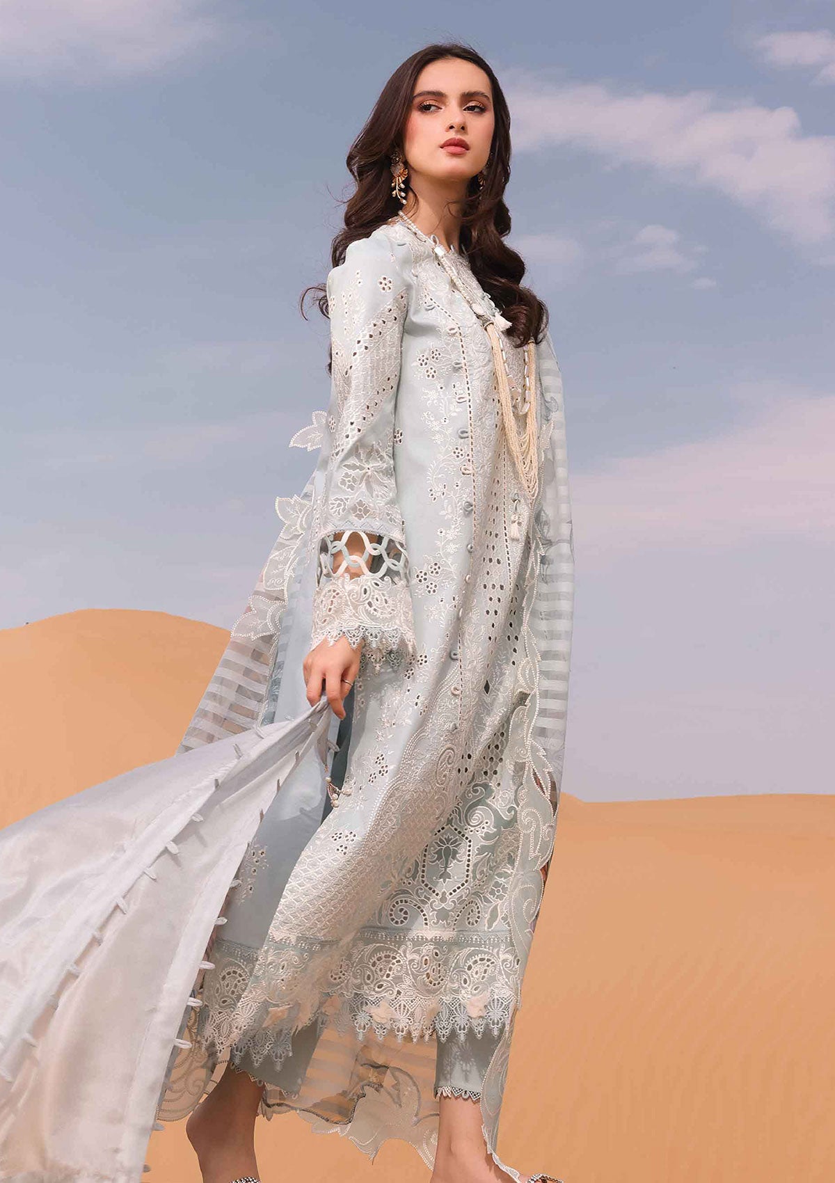 Lawn Collection - Qalamkar - Chikankari - Eid Edit - QLC24#06 - Apolline