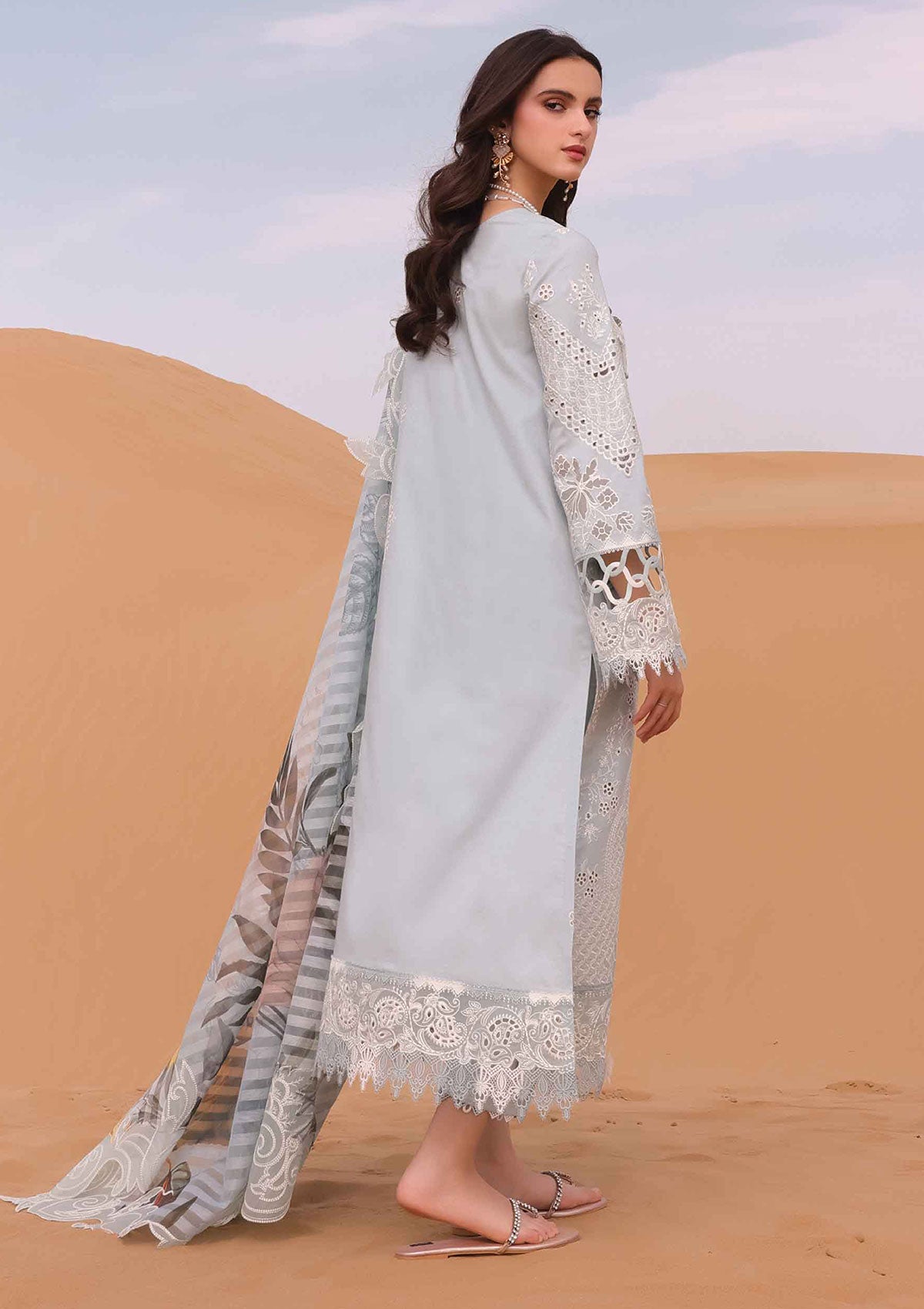 Lawn Collection - Qalamkar - Chikankari - Eid Edit - QLC24#06 - Apolline