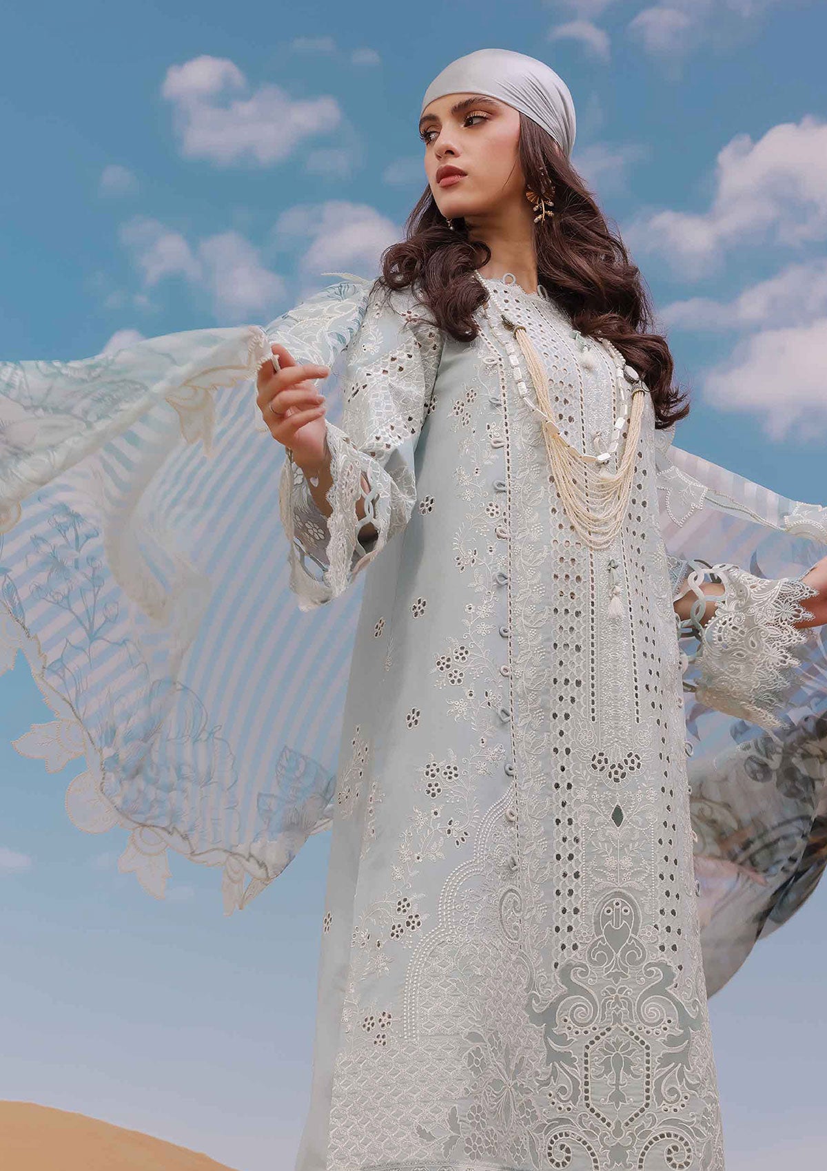 Lawn Collection - Qalamkar - Chikankari - Eid Edit - QLC24#06 - Apolline