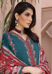 Winter Collection - Rang Rasiya - Carnation - Winter Shawl Karandi - D#05