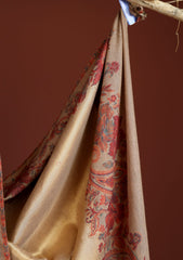 Pashmina Zari Jamawar Shawl D - 57 - Skin