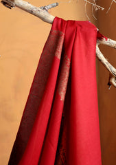 Pashmina Embroidered Border Shawl D#234 - Maroon