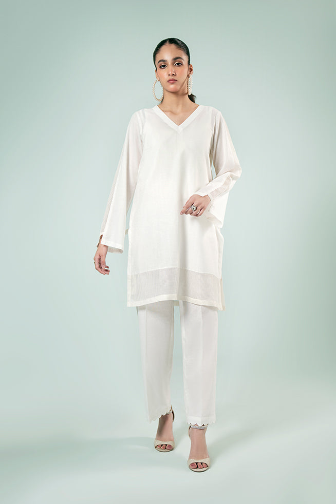 Pret Collection - Fozia Khalid - Basics Vol 3 - Checkered Embroidered Set