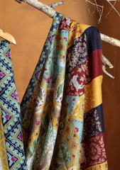 Pashmina Qalamkari Jaaldar Ari Work Shawl D#14 - Multi