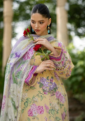 Lawn - Elaf Premium - Signature Embroidered 26 - Vol II - ESG#07A - STELLA