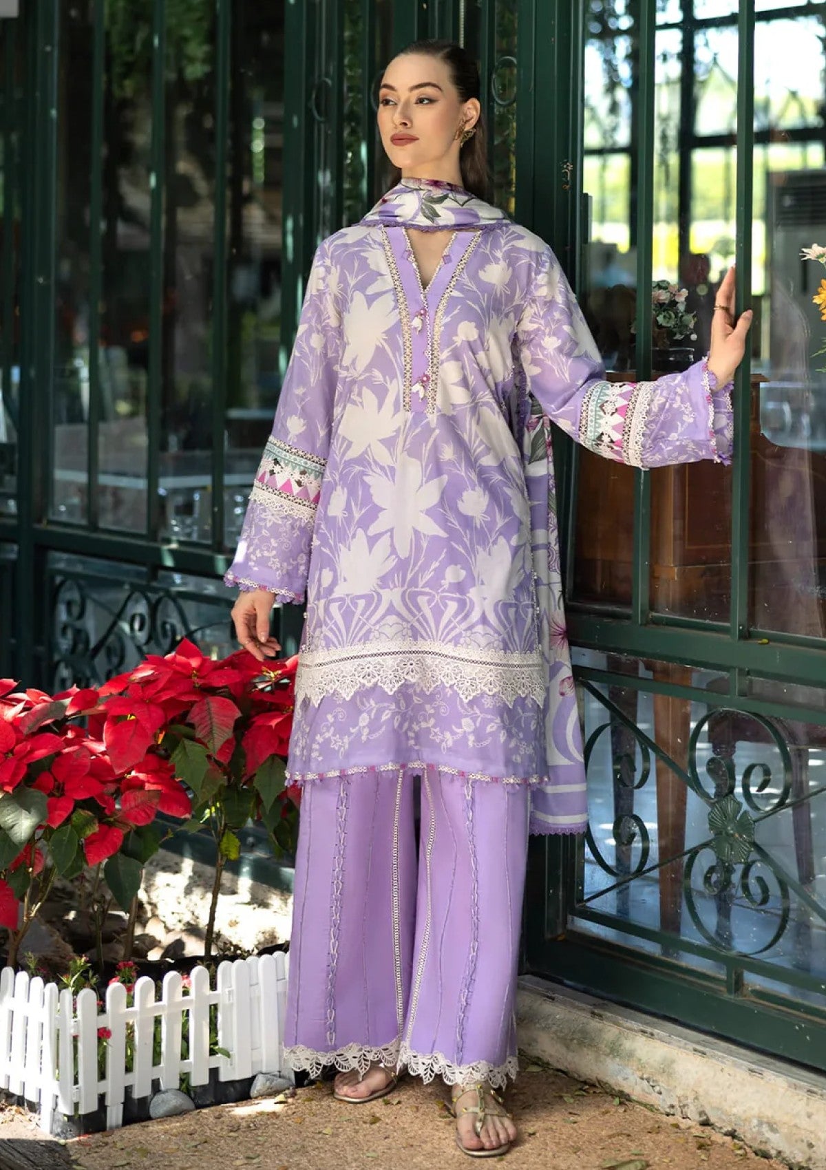 Lawn - Elaf Premium - Prints 25 - EPE-08A - LAVENDER AURA