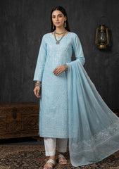Formals - Riwaj - Fancy 26 -  Ari & Mukesh Work - 2 Pcs - D#01 - Ferozi 1