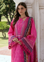 Lawn - Kahf Premium - Aangan Chiffon Prints 26 - KPS#04B - GULNAR