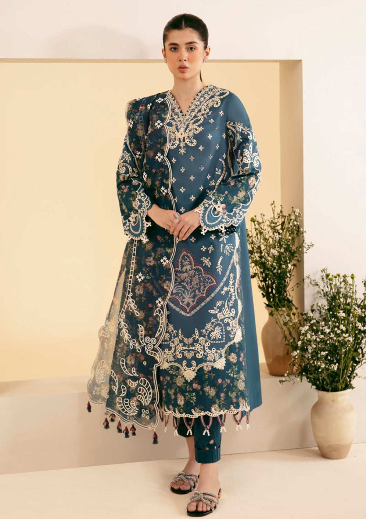 Lawn Collection - Qalamkar - Qlinekari 24 - SQ#05 - ELA