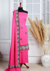 Winter - Riwaj - Pashmina Jamawar Suit - Edit 25 - D#25 - SH Pink