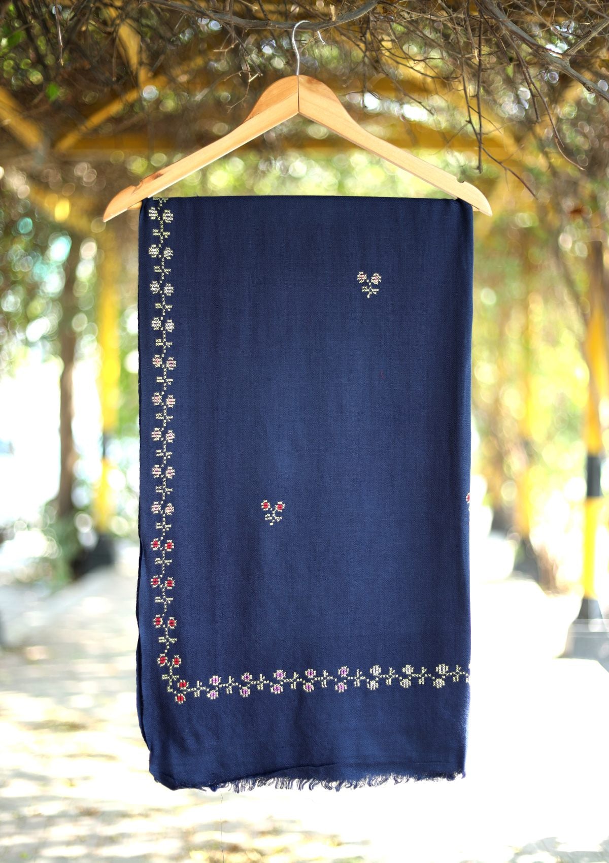 Pashmina Wool Needle Work Shawl D - 26