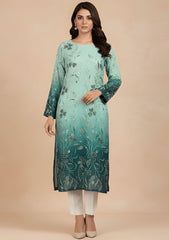 Formals - Riwaj - Imported Silk - 2 Pcs Suit - D#01 - Z Green