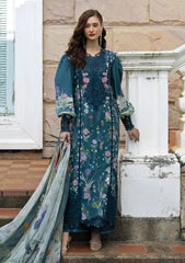 Lawn - Elaf Premium - Signature Embroidered Prints 26 - ESA#05A - OCEANA VEIL