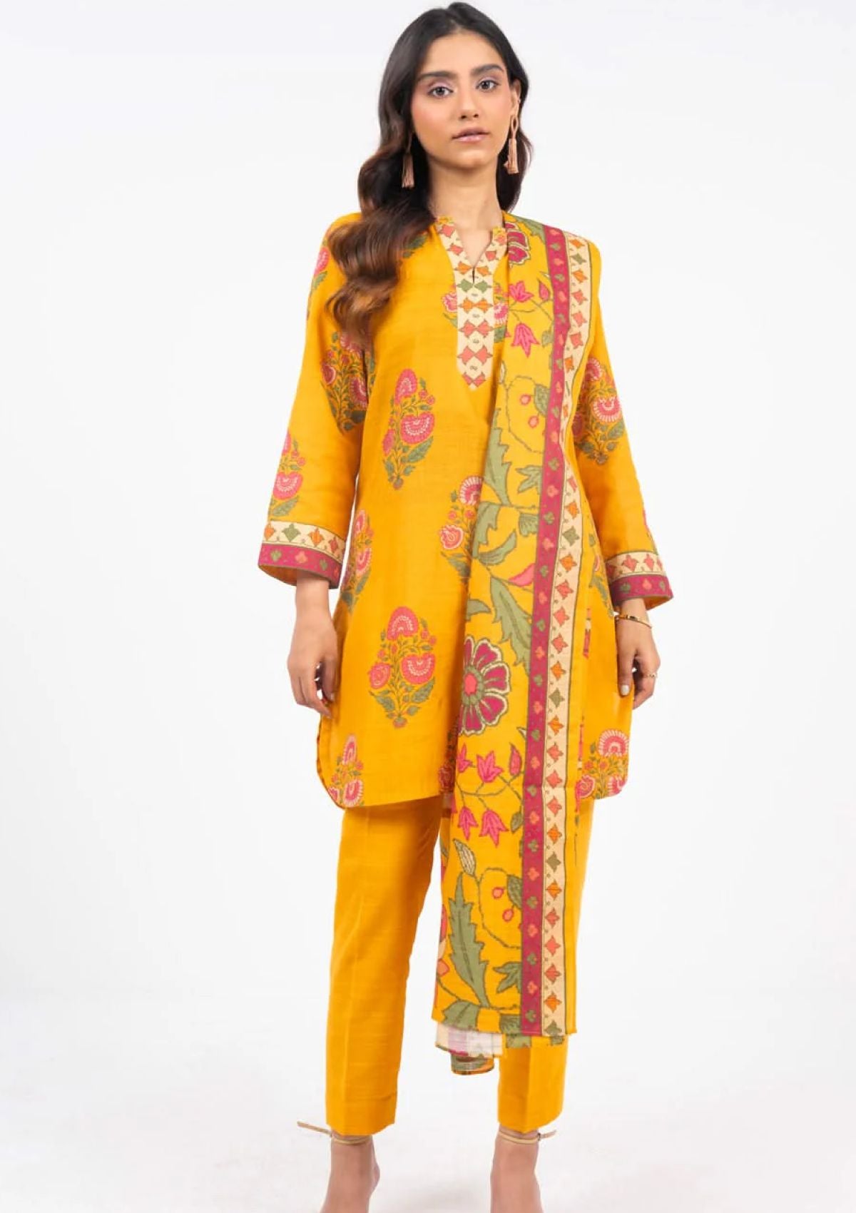 Winter Collection - Al Karam - Unstitched 24 - FW-60.1-24-YELLOW