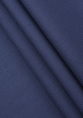 Scabal Crossover Super Fine Merino 260 Gr Wool Suiting - Dark Blue