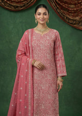 Formals - Riwaj - Fancy Net - 2 Pcs Suit - CND#03 - SH Pink