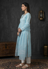 Formals - Riwaj - Fancy 26 -  Ari & Mukesh Work - 2 Pcs - D#01 - Ferozi 1