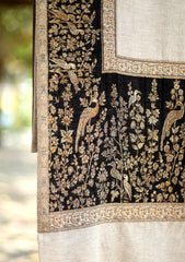 Pashmina Kaani Zari Shawl D - 22 - Skin