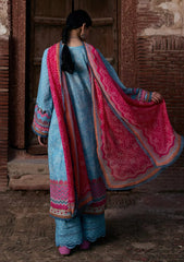 Lawn - Kahf Premium - Aangan Chiffon Prints 26 - KPS#07B - SHABNAM