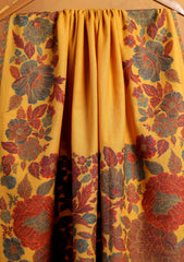 Pashmina Jamawar Shawl D#153 - Mustard