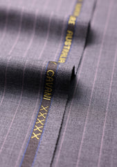 Cavani Four Season Wool Selvage Broad Stripe - Grey