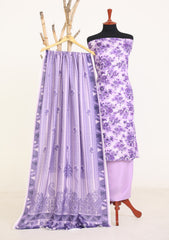 Winter - Rubaaiyat - D Prints - Marina 26 - Wool Shawl - RPM#09 - Purple