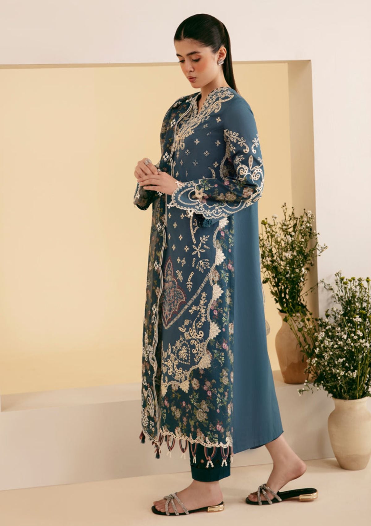 Lawn Collection - Qalamkar - Qlinekari 24 - SQ#05 - ELA