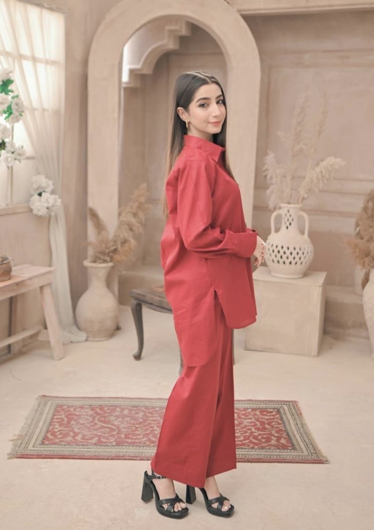 Pret Collection - Zauk - Two Piece - ZP24#25 - Reddish Maroon