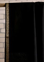 Jacquard Lawn Summer Shawl D#13 - Black
