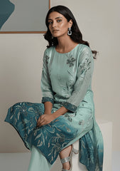 Formals - Riwaj - Imported Silk - 2 Pcs Suit - D#01 - Z Green