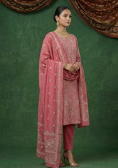 Formals - Riwaj - Fancy Net - 2 Pcs Suit - CND#03 - SH Pink