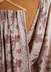 Pashmina Embroidered Jaaldar Shawl D#16 - Skin
