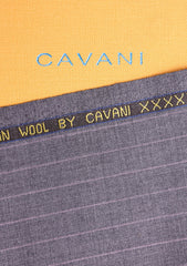 Cavani Four Season Wool Selvage Broad Stripe - Grey