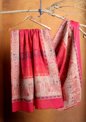 Pashmina Zari Jamawar Shawl D#85 - Pink
