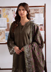 Winter - Cross Stitch - Khaddar Unstitched 25 - KAR#107 - OLIVE CHARM