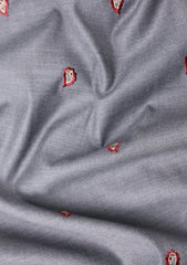 Harrington Grayson France Cashmere Wool Fabric - Grey