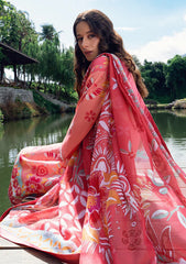 Lawn - Roheenaz - Garden Veil - Printed 25 - RGV#06-B - Berry Glint