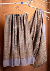 Pashmina Jamawar Shawl D#163 - Brown