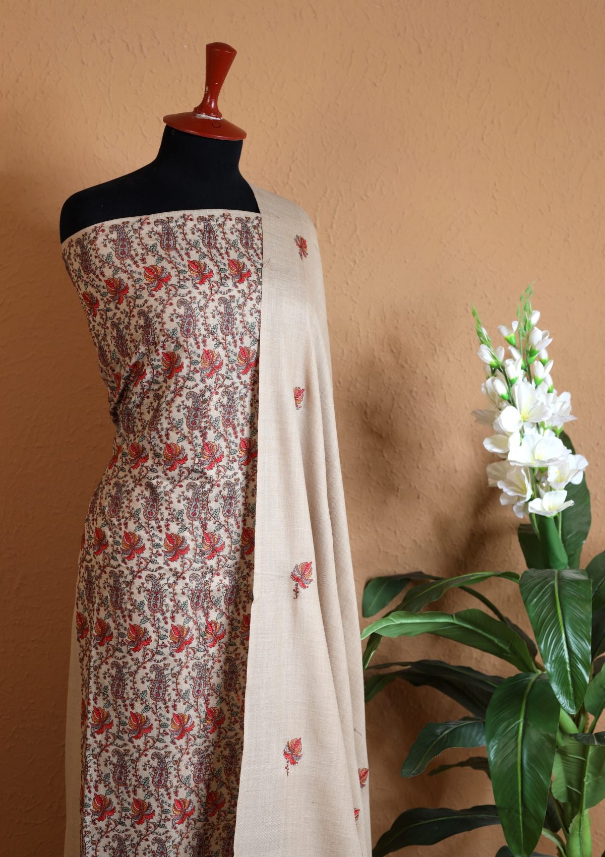 Winter Collection - Riwaj - Pashmina Embroidered Suit - Volume II - D#08 (B)