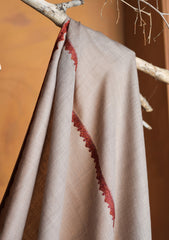 Pashmina Embroidered Border Shawl D#209 - Skin