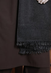 Men Shawls - Wool Shawls - D#13 - B Grey