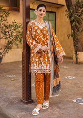 Lawn - Rubaaiyat - Print Melody 25 - RPM#14 - Ochre Mustard