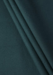 Lawrencepur Serge Super 70's Plain Wool Fabric - D Green