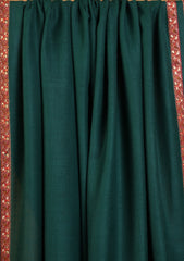 Pashmina Embroidered Border Shawl D#265 - Green