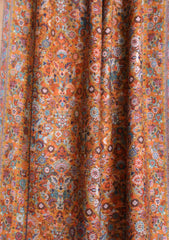 Pashmina Jamawar Scarf D#110 - Rust