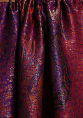 Pashmina Zari Jamawar Shawl D#20 - Purple