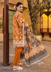 Lawn - Rubaaiyat - Print Melody 25 - RPM#14 - Ochre Mustard