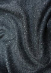 Cavani Tweed Silver Cloud Donegal Wool Fabric - D Grey