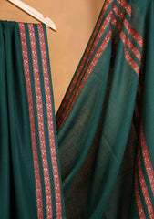 Pashmina Embroidered Border Shawl D#265 - Green